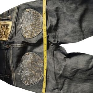 Apple Bottoms Blue Jeans with Gold Details